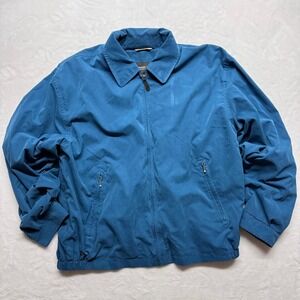 London Fog Collection Blue Full Zip Lightweight Casual‎ Jacket Men's Size L